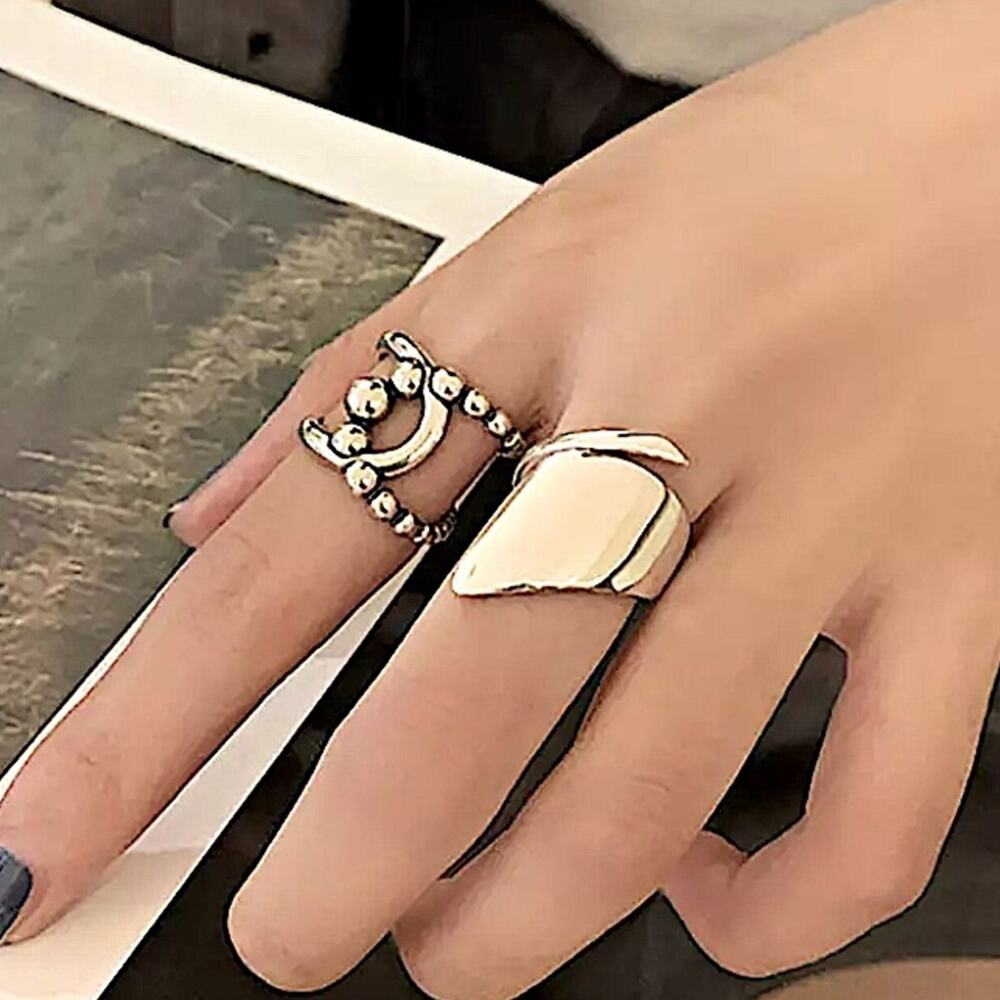 STERLING SILVER MINIMALIST RING SET